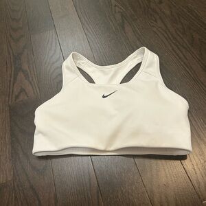 Nike White Sports Bra with Racerback Design
